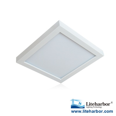 Die-cast Aluminum 9 Inch Square Flush Mount LED Ceiling Light